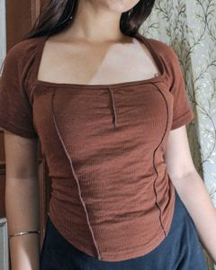 Coffee Brown Stretchable Bodyhugging Corset
