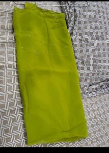 Green Embroidered Kurta Set