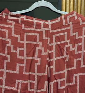 Combo - Set of 2 - Geometric Print Wide Leg Pants