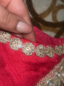 dark pink patchwork Blouse