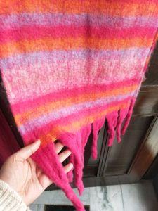 Pink Wool Muffler