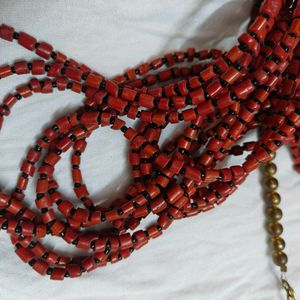 Vintage 100% Coral Layered Necklace