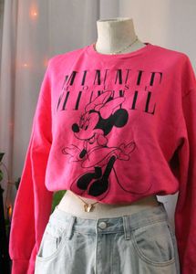 Zara Pink Minnie Mouse Sweatshirt