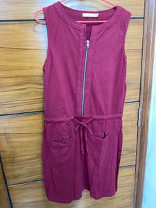 Casual Maroon Dress