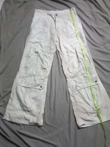 Beige Cargo Pants