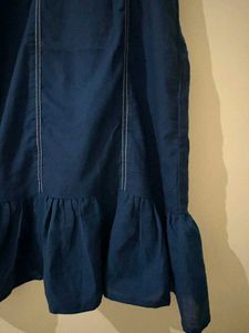 Navy Blue Casual Mini Dress