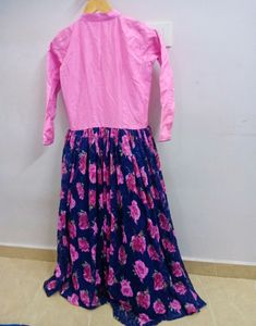 Pink And Blue Gown😍