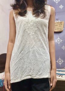 Vintage Embroidered Sleeveless Tunic