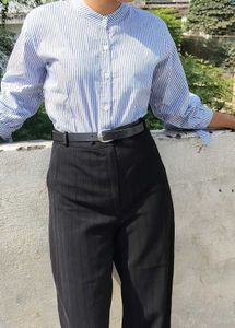 Striped Button-Down Shirt