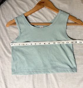 Beautiful Ribbed Crop Tank Top