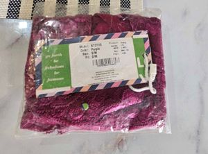 N-Gal Lacy Thong Purple Colour