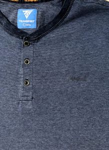 Blue Henley T-Shirt - Team Spirit