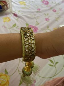 Green &amp; Gold  Bangle Set