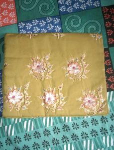Mehandi Suit With Dupatta
