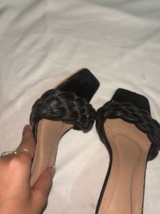 Black Block Heels