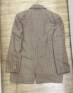 Women Vintage Houndstooth Blazer