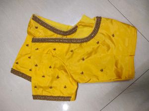 💛Yellow Maggam Work Blouse
