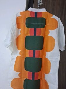 Retro Geometric Print Shirt