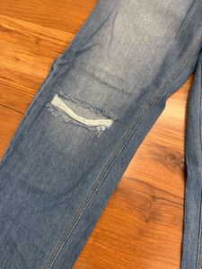 Blue Brew Baggy Ripped Jeans
