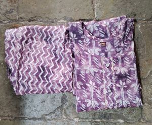 Lavender Kurta Set