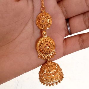 Gold Jhumka Earrings