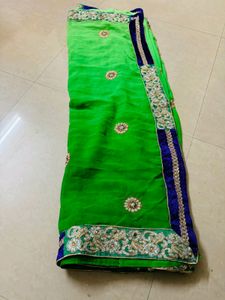 Velvet Border Saree