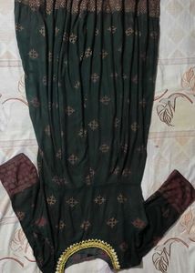Emerald Green Embellished Kurti
