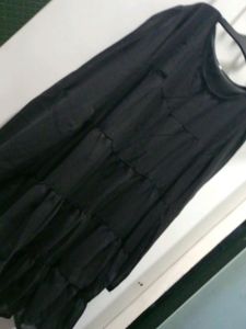 Black Floral One Piece With Dori Belt