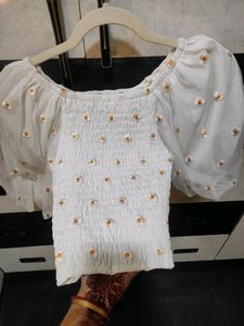 White Crop Top