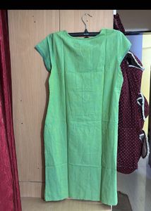 Green Embroidered Kurta
