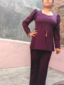 Elegant Purple CO-ords Set💜