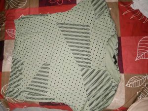 Sage Green Patterned Top