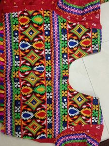 Embroidered Red 3-Piece Outfit