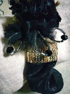 Black Floral Hair Clip