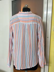 ENERGY Striped Button-Up Shirt
