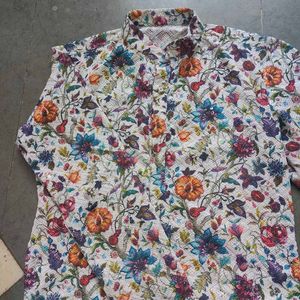 Floral Print Long Sleeve Kurta