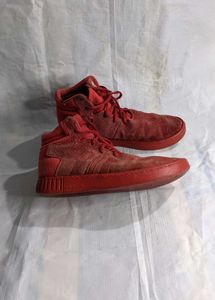 Adidas Red High-Top Sneakers