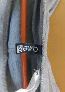 Grey Active Wear Pants With Black Lining On Side