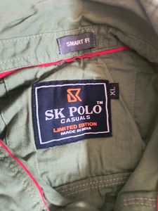 SK Polo Casuals Shirt - Olive Green XL