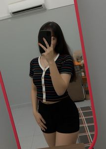 Cute Multicolor Crop Top Stripped Pattern