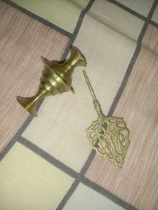 Vintage Brass Kajal/Surmedani Container