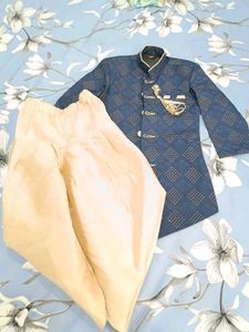 royal blue sherwani