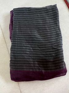 Black Ombre Cotton Saree