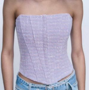 zara midnight lilac corset 💜