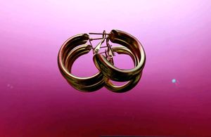 Bold & Elegant Chunky Gold Hoop Earrings🎀✨️