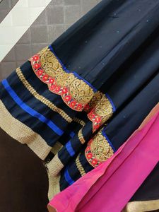 Blue Pink Anarkali