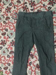 Men's Gray Straight Leg Trousers