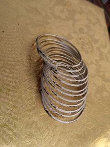White Metal Bangles