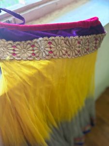 ✨ SALE Royal Blue Velvet Net Lehenga