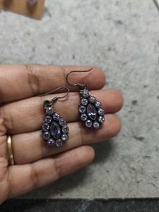 925 silver amethyst Stone Earrings